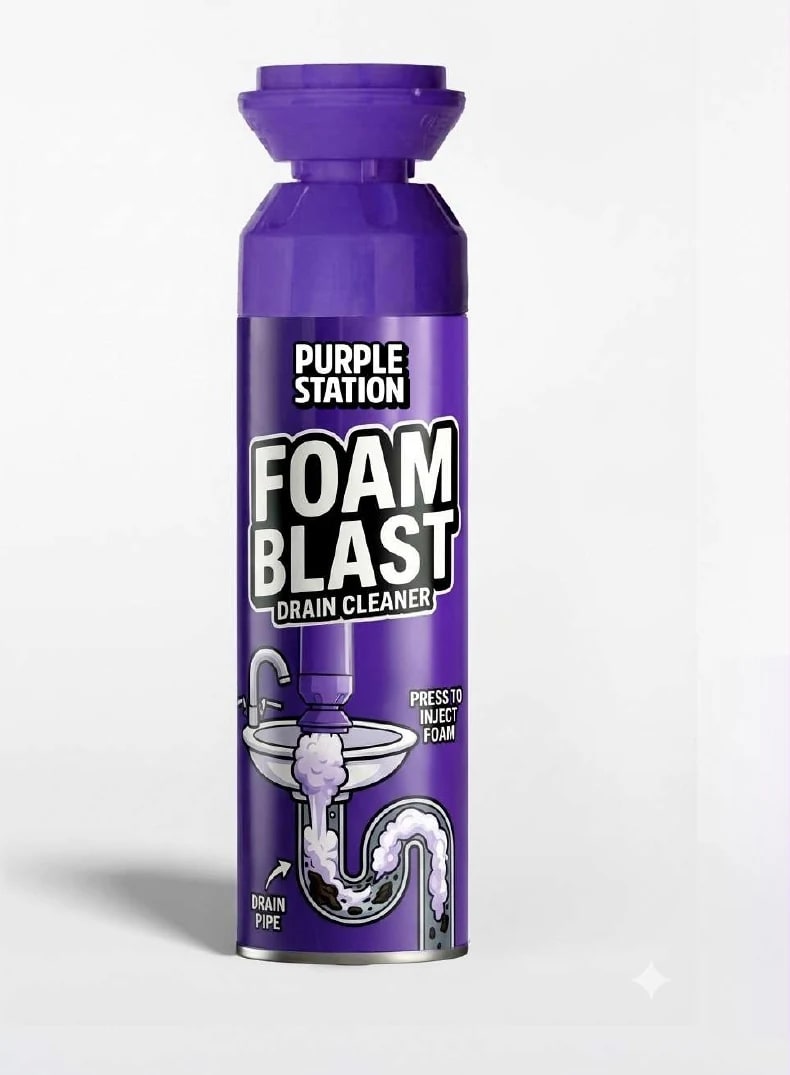 Purple Station Foam Blast Drain Cleaner